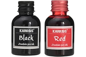 ZTEXKEE Fountain Pen Bottled Ink, 30ml Calligraphy Ink Bottle Drawing Writing Art Painting Graffiti Ink Fountain Dip Pen Ink Feather Pen Ink for School Offices Supplies