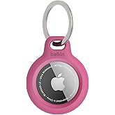 Belkin AirTag i&ccedil;in Anahtarlıklı Kılıf - Pembe