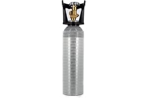 FANGZIN Filtriacquashop Bombona de CO2 de 4 kg de aluminio llena recargable con válvula residual