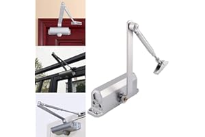 SOULONG Overhead Door Closer,Adjustable Fire Rated Overhead Door Closer Hydraulic Buffer Positioning Spring for Door Width 600-1200mm,Left and Right Hand Doors Home or Commercial Use (60-80kg)