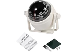 Joyzan Voyager Compass, Marine Brújula de Montaje en Soporte Digital Multiuso Marino Coche Brujula Compas Barco Navegacion Exteriores Adecuada Automóviles Compás Carro Caravana Multiuso Exterior