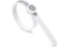 Meowoo Ringstock, Ringstorleksmätare Metall eller Plast, Ringmått, Ringmätare, Storleksstandard UK, EU, USA och Schweiz