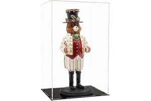 Tingacraft Vitrine Acrylique (21,9 x 17,9 x 35 cm) Boîte pour Collection Figurine 30cm 1/6