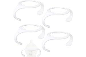 lasuroa 4pcs Baby Bottle Handles for Tommee Tippee, Ergonomic Non Slip Grip Easy BPA Free Replacement Tomee Holder for Newborn Bottles