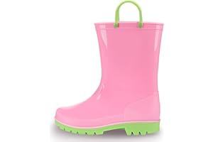 EUXTERPA Children's Wellington Boots, Waterproof Rain Boots, Non-Slip Rain Shoes for Boys and Girls