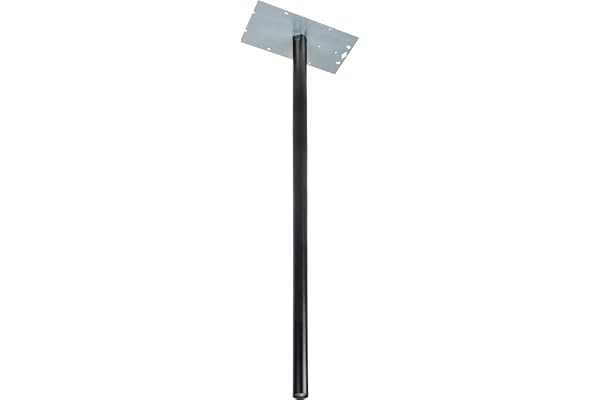 BURG-WÄCHTER, Pied pour Boîte aux Lettres, 115 cm de Long, Acier Galvanisé, Noir