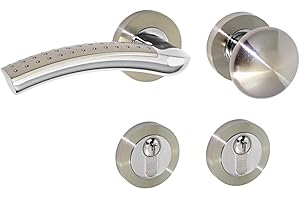 Haeusler-Shop Türbeschlag 1199 S Wohn-PZ DIN Links Drückergarnitur Türbeschläge Türdrücker