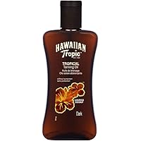 Hawaiian Tropic TROPICAL TANNING OIL SPF 0 DARK, Olio solare - 200 ml