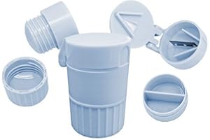 T-TEX SRL PORTA TAGLIA FRANTUMA PILLOLE Pill Boss - 3 FUNZIONI IN 1 - PortaPillole TagliaPillole e Frantuma Pillole