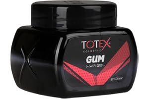 Totex Hair Styling Gum Gel, Ultra Power Strong Edge Control Gummy Gum Red Hair Gel 250ml