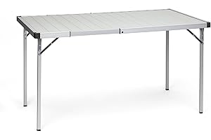 Berger |Table Pliante Extensible 127 x 70 cm | Table de Camping Pliante | Table Pliable Camping Car | Table de Jardin Petite Table Extensible | Table a Manger