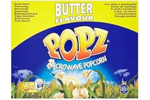 GREAT BRITISH TRADING LIMITED Beurre Popz Popcorn Micro-Ondes 6 X 90G