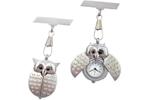 Funky Fobz Owl Nurse Fob Watch,Chrome