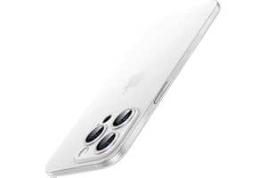 ‎JETECH JETech Etui Ultra Szczupły (0,35 mm) do iPhone 14 Pro 6,1 Cala, Aparat Fotograficzny Obiektyw Cover Pełny Ochrona, Lekki Matowe Skończyć PP Twardy Minimalistyczny Case (Półprzezroczysta)