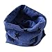 Koly Autumn Winter Baby Girl Boy Collar Scarf Cotton O Ring Neckerchief Scarves (Blue)