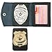 Produktbild G8DS® Abzeichen-Etui Ausweis Officer Guard 2133 + Security Abzeichen zur Auswahl (Security-Guard-Abzeichen in Gold 2173)