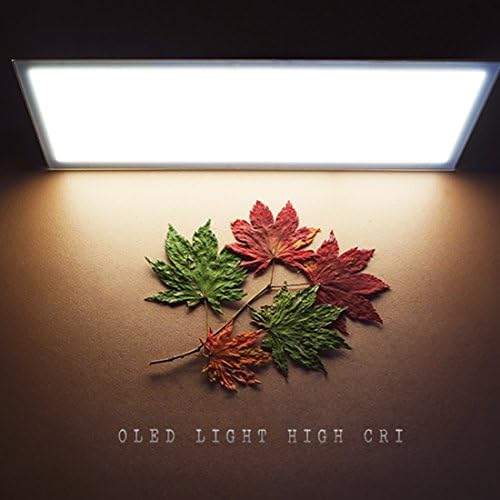 UIV OLED lighting panel CRI 87 Panel Lamp Light Up To 4000K Ultra Thin&amp;Soft LED Fill Light Panel with AC power for Close-up Shots and Children's Photography 200*50MM (4000K)