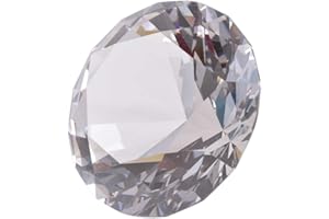 Longwin Presse-papier 60 mm de largeur Cristal Diamant Décoration pour la maison Couleur unie, claire