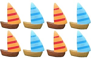 Toyvian Mini Segelboot Micro Landschaft Ornamente Bonsai Fee Garten Landschaft DIY Dekor 10 Stücke Zufällig