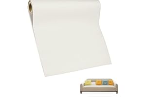 DOCACHE Patch de Réparation en Cuir, Rouleau Adhesif Cuir, 50 x137cm Simili Cuir Autocollant, Cuir Patch Réparation pour Canapés Sièges de Voiture Sacs à Main Vestes Siège (Blanc Laiteux)