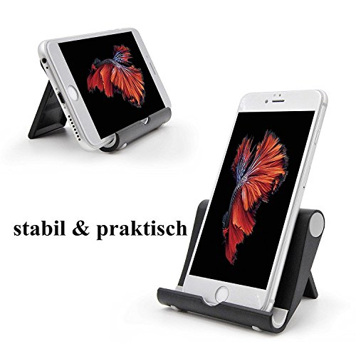 MORECOO 270°Multi-Winkel Ständer Tablet Tisch Handy Halterung, Schwarz - 5