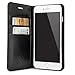 Produktbild Case für iPhone 8 Plus / iPhone 7 Plus (5,5") Thin Leather Hülle Liber Leder - Leder Tasche für Apple iPhone 7 / 8 Plus, Schutzhülle Book Case in schwarz von QUADOCTA® - Idealer Schutz für Diamantschwarz Jet Black iPhone7 iPhone8 Plus