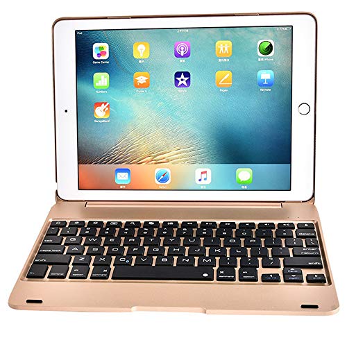 Preisvergleich Produktbild Melodycp NewiPAD 20172018 Klappbare Bluetooth-Tastatur, ultradünne kabellose Bluetooth-Tastatur mit elegantem Cover IPad Air1 / 2, IPad Pro9.7, 20172018 Bluetooth-Tastatur Rosa
