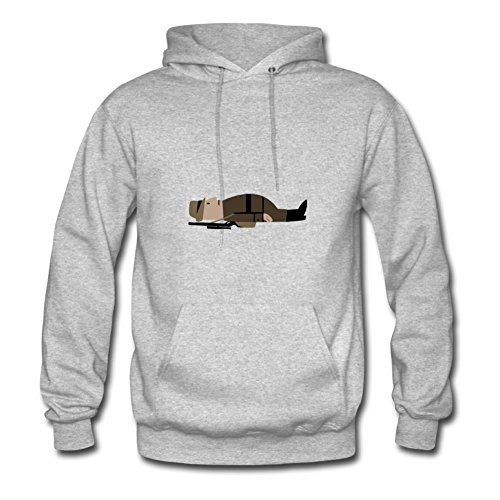 X-small Unique Women Hoody Hunter Down By Jameskings Grey