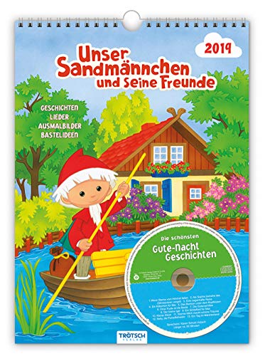 Kinderkalender Unser Sandmännchen 2019 Familienkalender: mit CD und Gute-Nacht-Geschichten