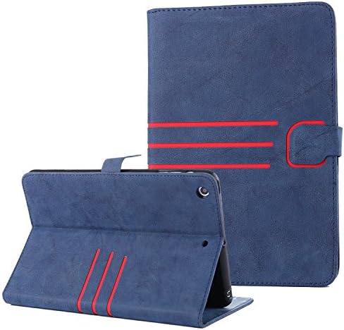 For iPad Mini 4 Case,Premium PU Leather Samrt Case,[Retro Vintage] [Magnetic Closure] with Stand Wallet Card Slots Case for iPad Mini 4 - Navy Blue