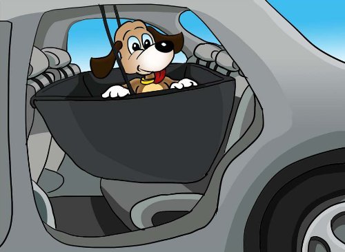 Preisvergleich Produktbild Knuffelwuff 12615 Auto Schondecke mit Seitenschutz für Hunde Auto Sitzschutz