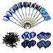 Produktbild Xinlie Dartpfeile mit Kunststoffspitze, Softdart Pfeile 18g Dart Set Soft Dartpfeile Dartpfeile Plastik für Partyspiele (12 Alumium Shafts + 16 Flights + 120 Spitzen)