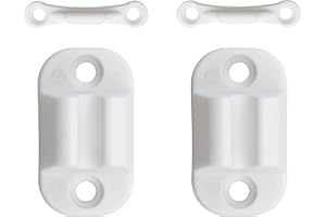 XoeLLe 2 Stück Türfeststeller Wohnwagen Türhalter, Türfeststeller Zubehör für Wohnwagen und Wohnmobil, T-Förmige Türstopp Halteklammer, aus Kunststoff Wohnmobil Zubehör für Wohnwagen(Milchweiß)