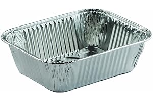 Contital R9G Vaschette Alluminio 1/2 Porzioni | Teglie Forno Usa e Getta e Monoporzione | Contenitori Alu per Alimenti - Linea Professionale 100 Pezzi