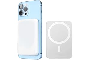 DEBBENY Power Bank para Magsafe, 10000mAh Bateria Externa Inalámbrico, PD USB-C Carga Rapida Cargador, Inalámbrico Power Bank Magnético Compatible con iPhone 16/15/14/13/12 Serie