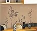 Walplus Wall Stickers Huge Birdcage Trees Removable Self-Adhesive Mural Art Decals Vinyl Home Decoration DIY Living Bedroom Décor Wallpaper Kids Room Gift, Multi-colour