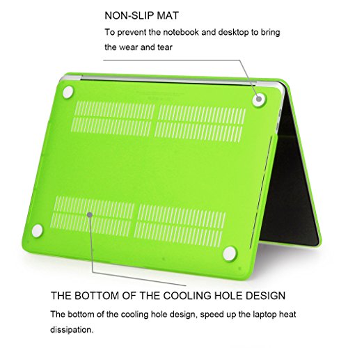 Dokpav   MacBook Pro 13  2016  H  lle  Glatt Weich Ber  hren Matt Hart Case Cover f  r Apple MacBook Pro 13 Inch A1706  A1708 2016 Release - Gras-Gr  