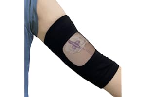 MENURSY PICC - Cubierta de línea con ventana de visualización de malla, funda protectora de línea superior o inferior del brazo, junta de silicona antideslizante en el interior, protector de fundición cómodo,