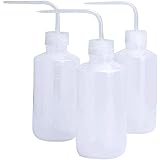 SUPVOX Spritzflasche Kunststoff Quetschflaschen Waschflasche Tattoo Tinte Flasche 250ml 3 Stück