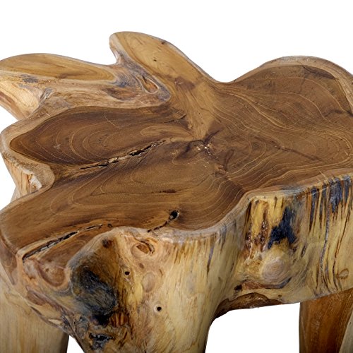 Unique Heavy Solid Teak Wood Coffee Table Wood Stool Root Table Flower Table + Brillibrum Flyer