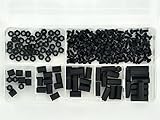 Material: Nylon. Electronics-Salon M2,5 Hex hembra, Negro de nailon espaciador/tornillo/tuerca surtido Kit, para RASPBERRY-PI, Standoff