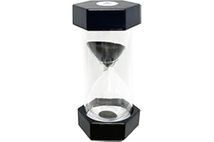 DREAM HORSEX Clessidra, Timer da Cucina, scuola a casa e giochi ufficio festa regali regali di carnevale premi di carnevale, eventi al coperto, grande per i bambini, 5 min, Nero