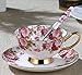 Produktbild Kaffeetasse Set Kombination British Royal 3D Rose Kaffeetasse Emaille Tee Tasse Set Mit Löffel Untertasse Kreative Tassen Keramik Kaffeetasse Sets