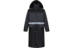 Yukirtiq Uomo Lungo Giacche Impermeabile Poncho con Cappuccio Antipioggia Riutilizzabile Impermeabile Trekking Campeggio Pesca Adulti Impermeabile Giacche