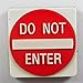 Produktbild Magnet Do Not Enter Schild 4 x 4 cm gummiert Kühlschrank Figur Deko GWU 10494 H