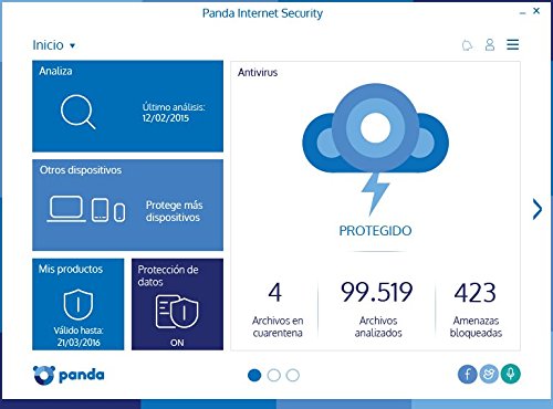 Panda Internet Security 2016 - Software De Seguridad  5 Licencias  1 A  o  Protecci  n Avanzada