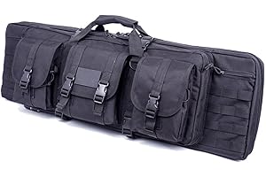 ZWJABYY Weapon Case for Long Weapons, Carrying Case, Long Weapons, Full Zip, Tactical Rifle Bag, Oxford Fabric, Soft Air Rifle Gun Carry Case, Portable Weapon Bag for Fishing, Black, 140 cm / 55 Inches