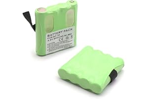 SUNDELY® Paquete de 2 baterías recargables de repuesto para Motorola Radio TLKRT3 T4 T5 T6 T7 T8 T9 T50 T60 T61 T80 Extreme T81 Hunter XT180 XTR446 Walkie Talkie Transceptor IXNN4002A 800mAh NiMH