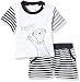 Pumpkin Patch Unisex Baby Meerkat Knit Set Plain Clothing Set, White (Clean White), 0-3 Months (Manufacturer Size:0-3M)