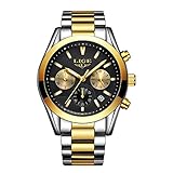 michael kors chronograph damen gold ★ Waterproof30M ★: Wasserdicht bis 30 Meter (99 Fuß), widersteht im Allgemeinen Spritzern oder einem kurzen Eintauchen in Wasser (Bitte betätigen Sie die Taste nicht im Wasser).